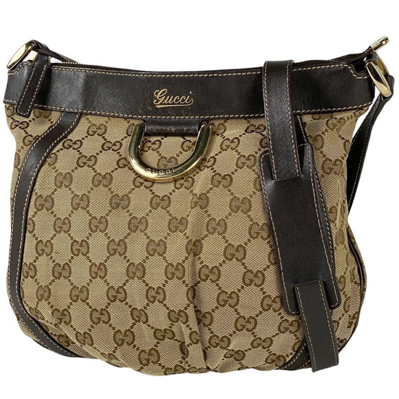 Gucci Brown Abby Shoulder Canvas Bag GG - Picture 1 of 6